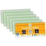 Intercalaires recyclés, lot de 220, verte, perforés - certifiés ange bleu, pour format a4, fabriqués ... Intercalaires recyclés, lot de 220, verte, perforés - certifiés ange bleu, pour format a4, fabriqués ...