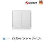 Interrupteur a bouton de sc�ne tuya zigbee, interrupteur mural intelligent, contr�leur de bouton universel, ...