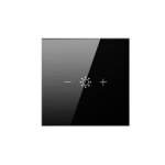 Interrupteur mural wifi intelligent sans fil, panneau en verre, avec variateur a l'infini, standard eu ...