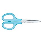 Plus japan ciseaux fitcut curve soft stainless steel 175 mm bleu gaucher
