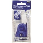 Plus japan recharge pour roller de correction lateral rechargeable sw 12m x 4. 2mm bleu