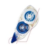 Plus japan roller de correction tw 2 way 12m x 5mm bleu