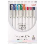 Japan import uni uni - ball one umns388c lot de 8 stylos a bille a encre gel 0, 38 mm