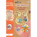 Je cr�e mon bracelet - avec 10 mod�les, 3 fils color�s, 8 crayons de couleur, 10 anneaux, 1 fermoir mousqueton ...
