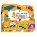 Je dcouvre des animaux incroyables - un livre documentaire fascinant, coffret avec lampe