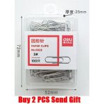 Jeu de trombones en m�tal 100 pi�ces / lot, papeterie de bonne qualit�, fournitures scolaires et de bureau, ...