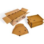Jexnovashop - lot de 100 enveloppes a bulles - format a4 - taille g / 7 - g7 - marron (250 mm x 350 mm) ...
