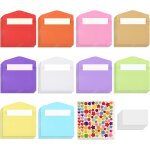 Jexnovashop - 218 pi�ces petite enveloppe et blank cartes, multi couleur mignon enveloppe petit format ...