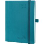 Jexnovashop - agenda 2025 2026 semainier vertical 22 x 16, 5cm d'ao�t 2025 a d�c 2026 - 17 mois planner ...