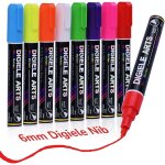 Jexnovashop - feutres pour fen�tre, verre et miroir, 8 couleur marqueurs craie, stylo craie 6mm pointe ...