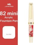 Jinhao - mini stylo plume portable en acrylique, stylo d'criture court, pratique de la calligraphie, ...