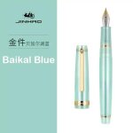 Jinhao - stylo plume 82, stylo transparent, stylo a encre, spin dor, ef, f, m, affaires, bureau, fournitures ...