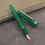 Jinhao - stylo plume 82, stylo transparent, stylo a encre, spin golden ef f m, affaires, bureau, fournitures ...