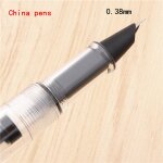 Jinhao - stylo plume blanc transparent, fournitures scolaires et de bureau, pour etudiant, 990 - type ...