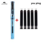 Jinhao - stylo plume a encre noire pour etudiant, fournitures de papeterie scolaire, affaires, bureau, ...
