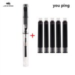 Jinhao - stylo plume a encre noire pour etudiant, fournitures de papeterie scolaire, affaires, bureau, ...