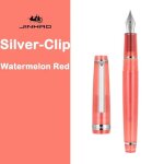 Jinhao - stylo plume de luxe elégant avec clip argenté, plume extra fine, ecriture, bureau, fournitures ... Jinhao - stylo plume de luxe elégant avec clip argenté, plume extra fine, ecriture, bureau, fournitures ...