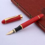 Jinhao - stylo plume en métal bleu vert doré, stylo a encre dorée, fournitures scolaires de bureau, cadeau ... Jinhao - stylo plume en métal bleu vert doré, stylo a encre dorée, fournitures scolaires de bureau, cadeau ...