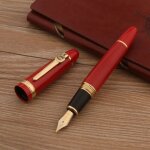 Jinhao - stylo plume en métal pour calligraphie, stylo a encre dorée, fournitures de bureau, affaires, ... Jinhao - stylo plume en métal pour calligraphie, stylo a encre dorée, fournitures de bureau, affaires, ...