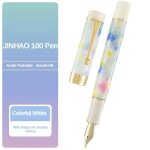 Jinhao - stylo plume en r�sine en forme de fl�che, clip dor�, fournitures scolaires et de bureau, 100, ...