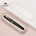 Jinhao - stylo a plume en rsine transparente, fournitures scolaires et de bureau, cadeau etudiant, papeterie, ...