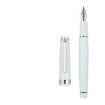 Jinhao - stylo plume vert turquoise clair, garniture or, baril acrylique, plume fine, ecriture, calligraphie, ...