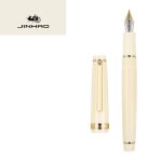 Jinhao - stylo plume vert turquoise clair, garniture or, baril acrylique, plume fine, ecriture, calligraphie, ...