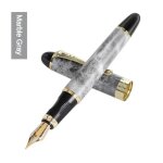 Jinhao x450 stylo plume iraurita plume enti�rement en m�tal dor� pince stylos de luxe etudiant cadeau ...