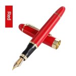 Jinhao x450 stylo plume iraurita plume enti�rement en m�tal dor� pince stylos de luxe etudiant cadeau ...