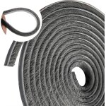 Joint brosse porte coulissante 10m bande de brosse autocollant bande d'�tanch�it� a brosse coupe - vent ...