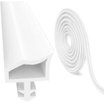 Joint de cadre de porte, 10 m, blanc, en caoutchouc, pour encadrement en bois, protection contre le vent, ...