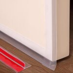 Joint d'tanchit en forme de t pour portes et fentres, ruban d'tanchit en tpe transparent, autocollant, ...