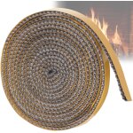 Joint de porte de po�le, 2 mm * 15 mm * 2, 5 m joint de chemin�e auto - adh�sif corde en fibre haute ...