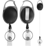 Jojo cordon de cls, 65 cm de cble mtallique extensible en acier, cl pour carte d'identit, billet ...