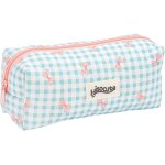 Jolie trousse a crayons pour filles - trousse a crayons en coton matelass� avec noeud imprim�, trousse ...