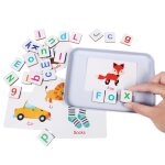 Jouet magntique pour enfant, alphabet anglais, jeu d'orthographe, puzzle, enseignement des mathmatiques ...