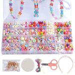 Jouets perl�s faits a la main pour enfants, 32 grilles bricolage perles amples artisanat fabrication ...