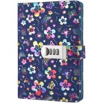 Journal en cuir pu ecriture carnet, journal lign carnet de notes notebook avec serrure a combinaison ...