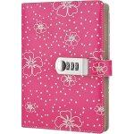 Journal en cuir pu ecriture carnet, taille quotidien reli� avec serrure a combinaison serrure mot de ...