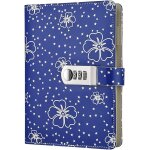 Journal en cuir pu ecriture carnet, taille quotidien reli� avec serrure a combinaison serrure mot de ...