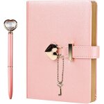 Journal intime fille avec cadenas en forme de coeur, b6 carnet de notes avec stylo diamant coeur et clé, ... Journal intime fille avec cadenas en forme de coeur, b6 carnet de notes avec stylo diamant coeur et clé, ...