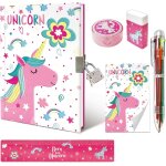 Journal intime fille secret, ensemble de papeterie enfant comprend licorne carnet secret fille avec cadenas ...