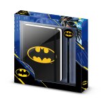 Journal + stylo fashion - dc comics batman batsignal - noir - taille unique