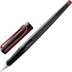 Joy black - stylo - plume calligraphique avec grip ergonomique et plume en acier poli d'une largeur de ...