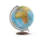 Jpc globe terrestre lumineux 30 cm  m�dium  bleu