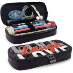 Jungle passion grande trousse en lin pour etudiants en toile 21 x 5, 5 x 5 cm