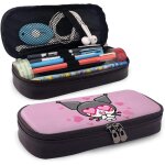 Jupsero kuromi etui a crayons en cuir pochette de sac a crayons avec porte - stylo a glissire en cuir ...