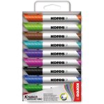 K - marker xw2: marqueurs de couleur pour tableau blanc avec pointe biseaut�e, effa�able a sec et encre ...