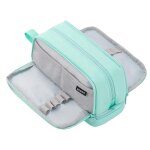 Kadsl - sac a crayons solide, sac de maquillage, etui a stylos de grande capacit, pochette en toile ...
