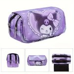 Kadsl - sanrio kuromi ¿ sac a crayons double couche hello kitty, trousse a crayons de grande capacit ...